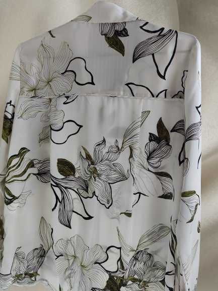 Blusa de Seda Zara - motivo floral, nova