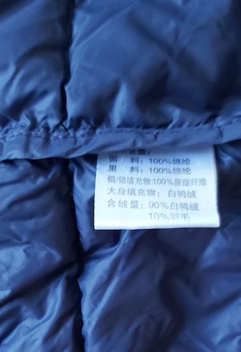 Детский пуховик (пух90%, перо10%)