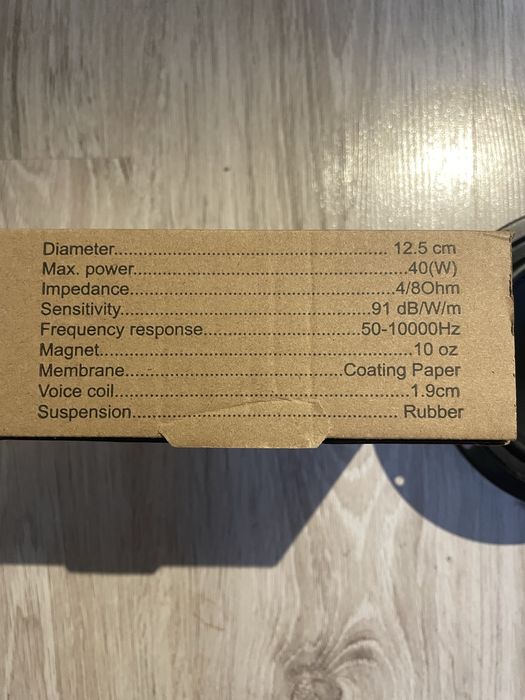Glośniki sredniotonowe 13cm Dibeisi 4ohm