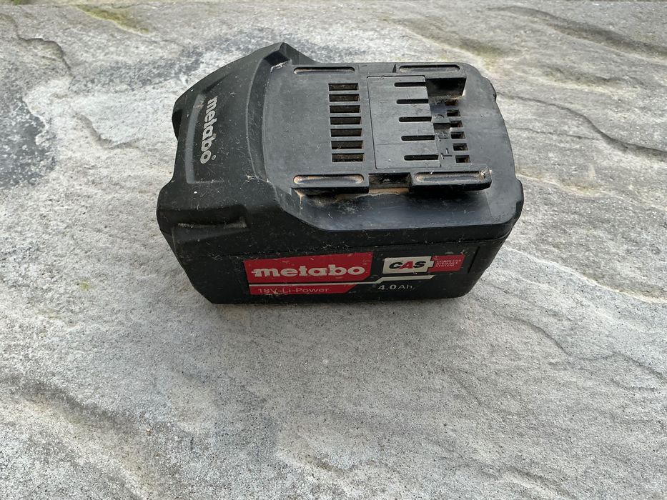 Bateria de iões de lítio Metabo de 18V com uma capacidade de 4.0Ah