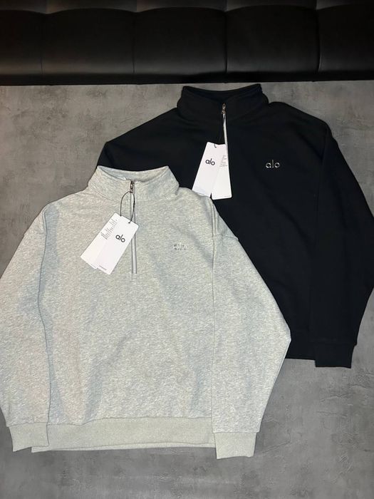 Світшот худі зіп 1\4 Alo Yoga ало кофта лонгслів оверсайз йога зіпхуді