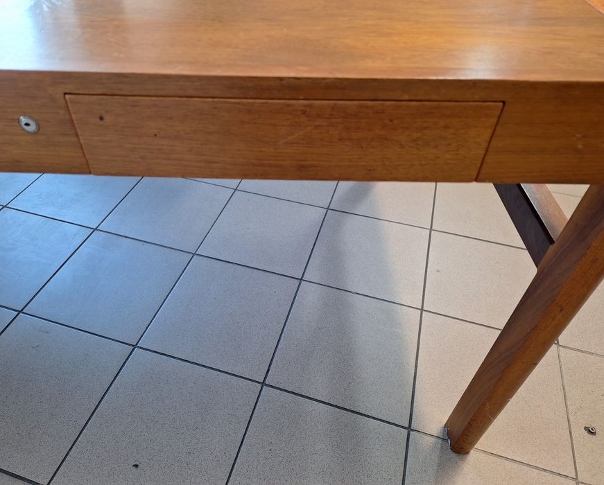 Duże biurko tekowe styl mid-century modern  98/200/ 78