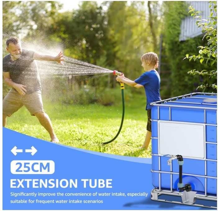 Wysoki kran do beczki mauzera 3/4" IBC