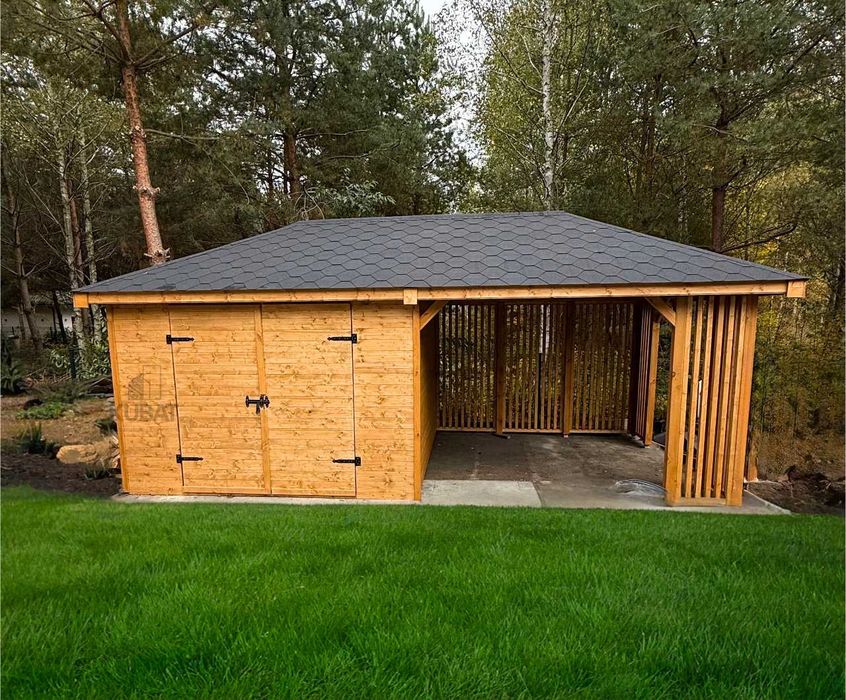 Domek ogrodowy z altana  3x6 | drewniany domek narzedziowy | altanki