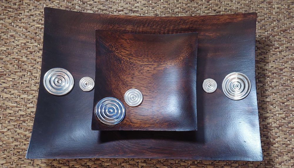 Centro de mesa madeira