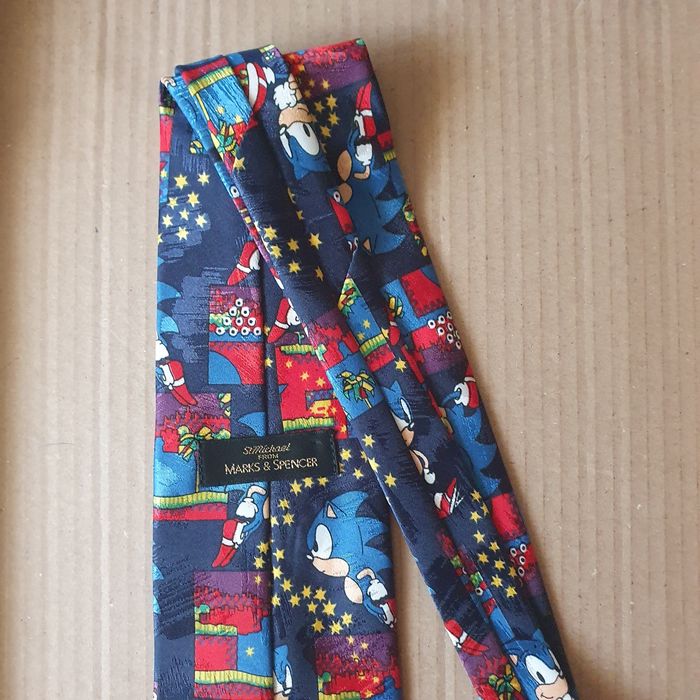 Krawat niebieski jeż Sonic(k-8) OK