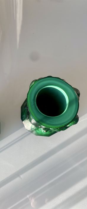 Wazon szkło malachitowe Bohemia,1934-39