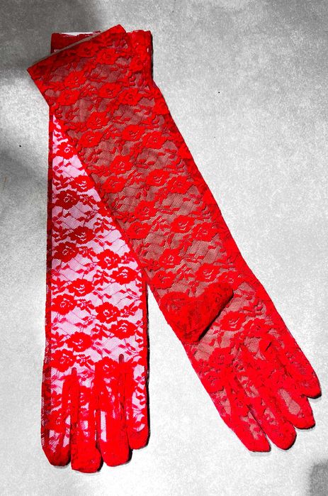 Rękawiczki koronkowe na bal