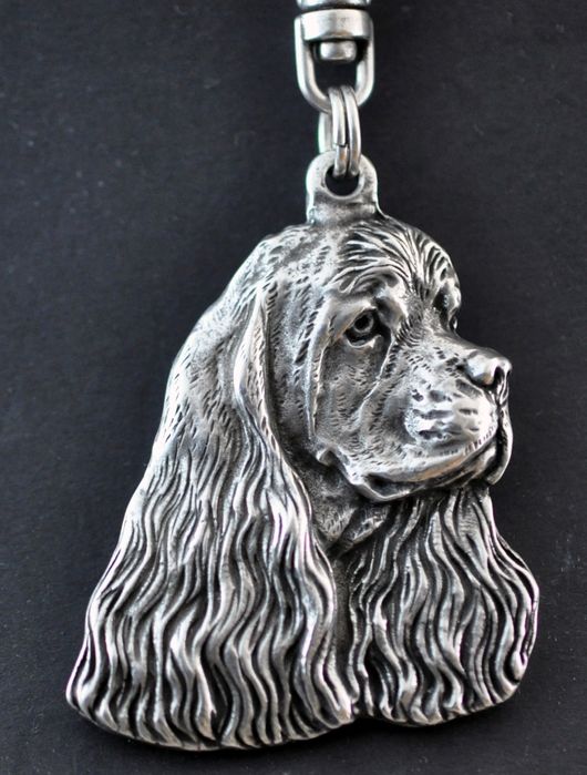 Cocker spaniel amerykański brelok posrebrzany Art-Dog