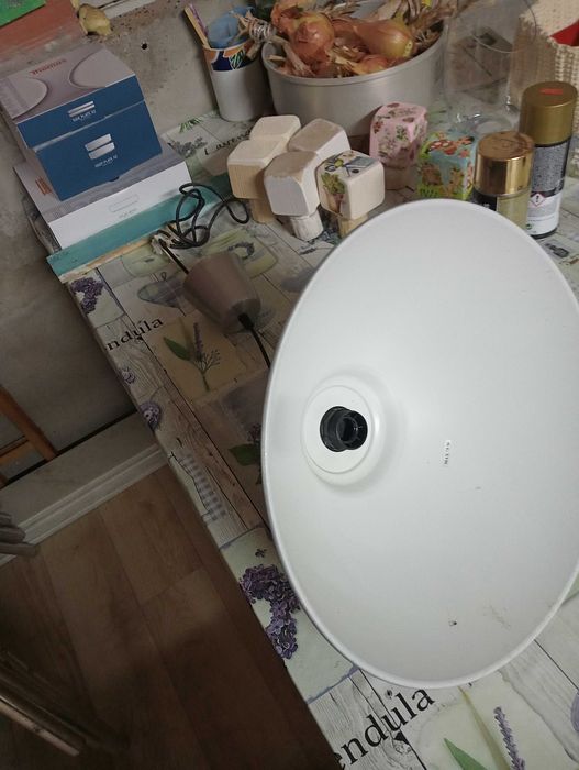 Candeeiro cinza ( oferta da lampada)