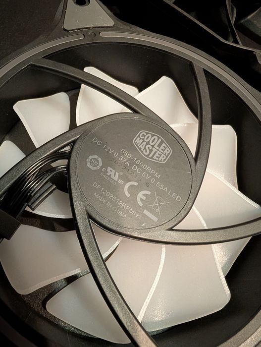 Wentylatory 120 Fluctus Corsair Cooler Master halo