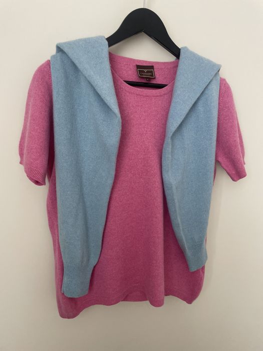 100 % кашемір футболка светр M/L рожева стиль cos