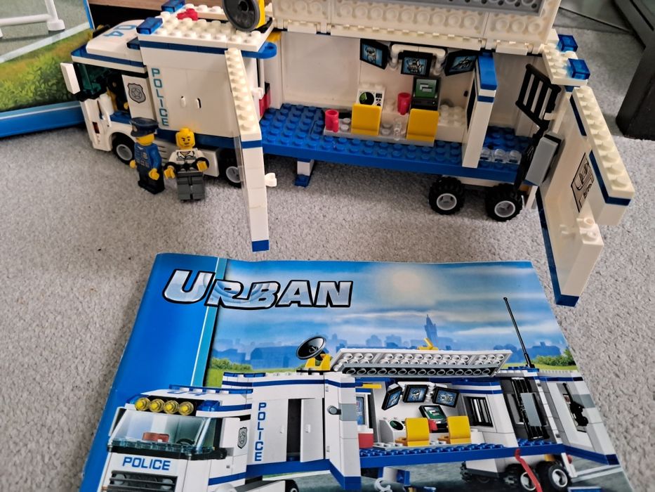 Klocki ciężarówka policyjna, kompatybilne z lego