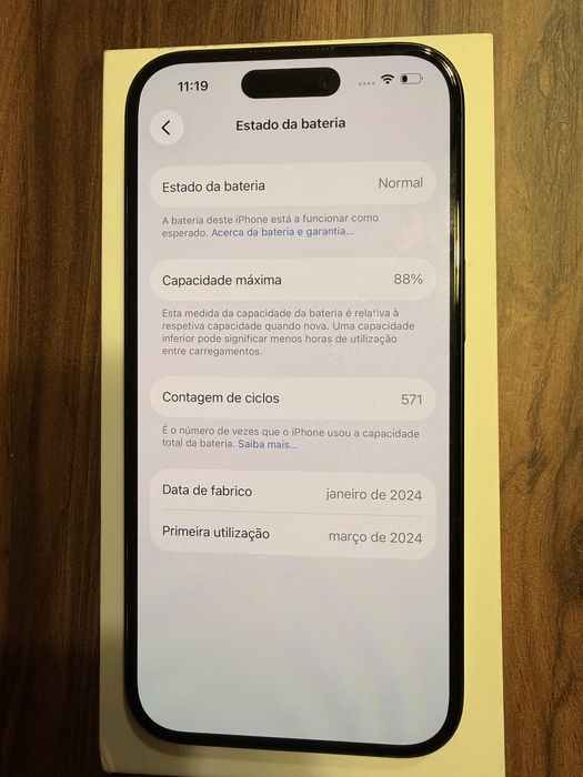 iPhone 15 Preto – 128GB – Como Novo + Caixa Oficial + Capa Apple