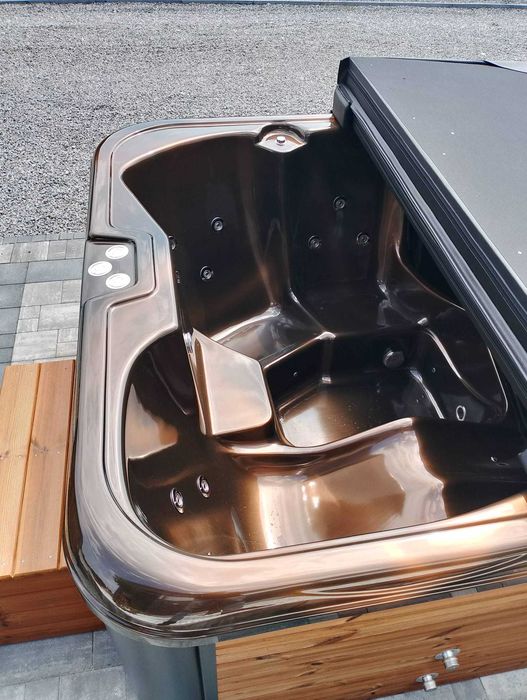 Balia Ogrodowa CUBA Dwie Leżanki – 200×200 cm | Hydromasaż + Aeromasaż Hot TUB Bania