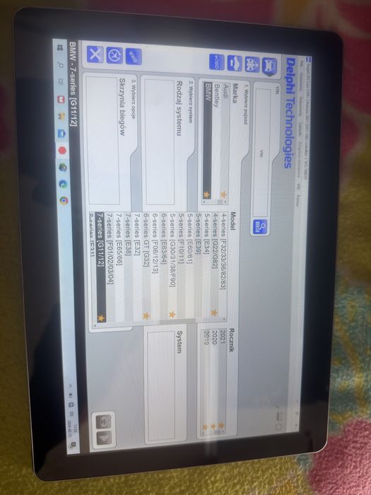 Tablet laptop diagnostyczny Delphy wszystkie marki