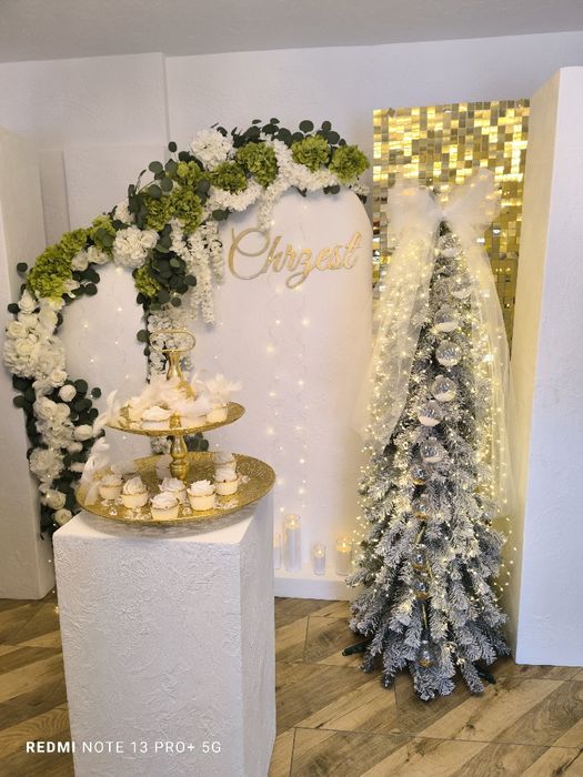 Dekoracje okolicznosciowe wesela chrzciny komunie balony scianki kwiat