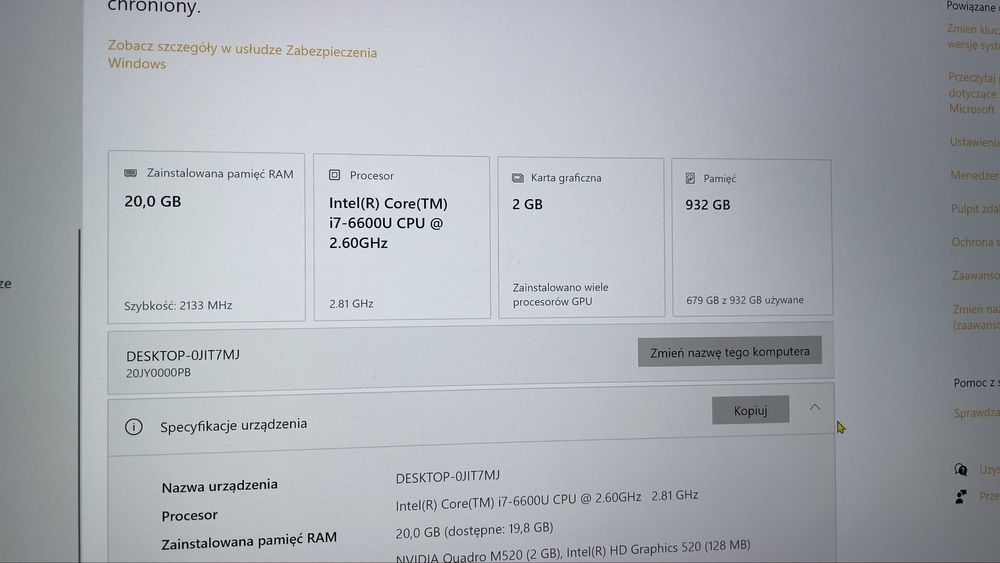 Laptop lenovo thinkpad p51s