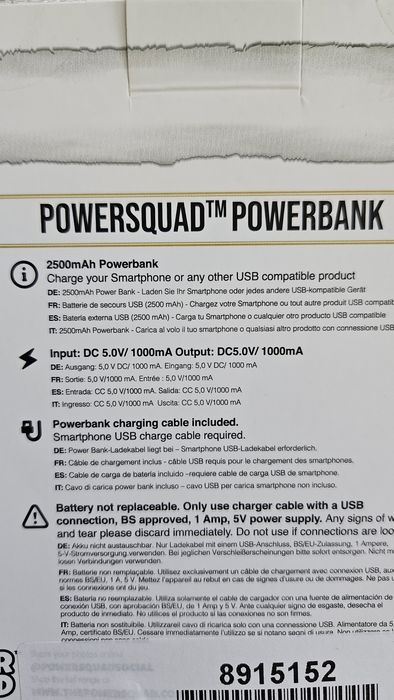 Павербанк новий 2500mAh Гарі Потер Бездротова зарядка