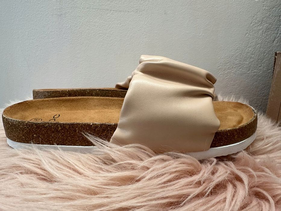 B.P.C klapki na korku różowe ^36