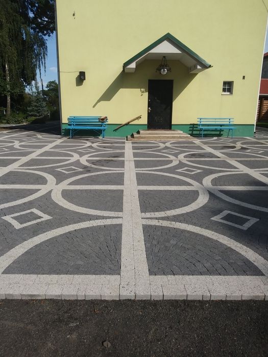 Бруківка, вкладання бруківки
