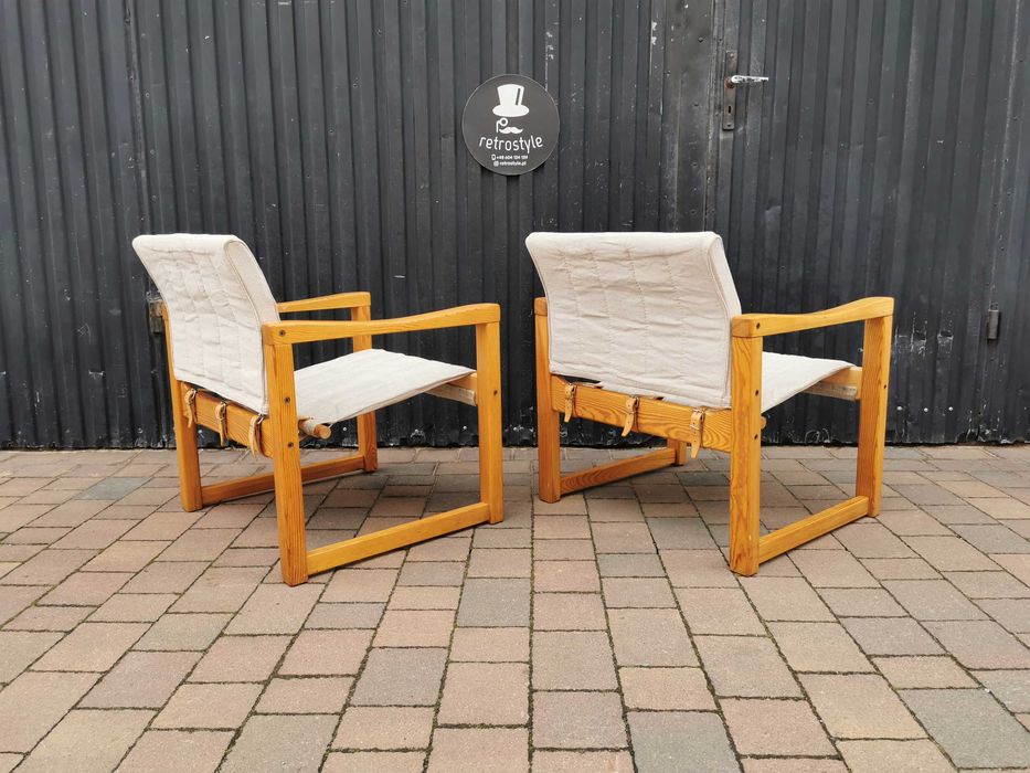 Stolik+ 2x fotel "Diana" proj. Karin Mobring dla IKEA, Szwecja '70