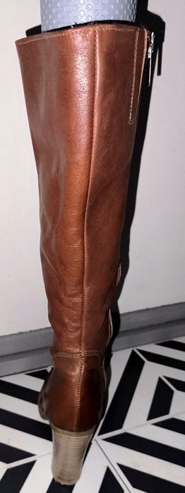 Kozaki skórzane ocieplane