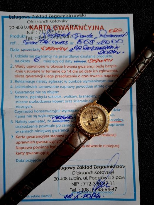 Roamer złoty po serwisie 6mc gwarancja