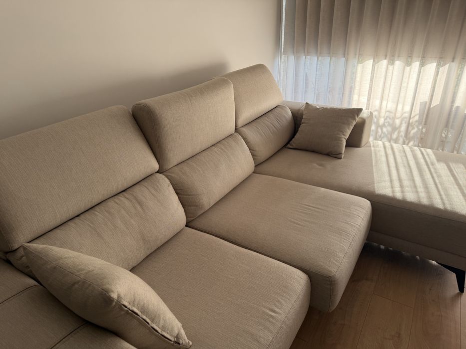 Sofa 3 lugares com chaiselong