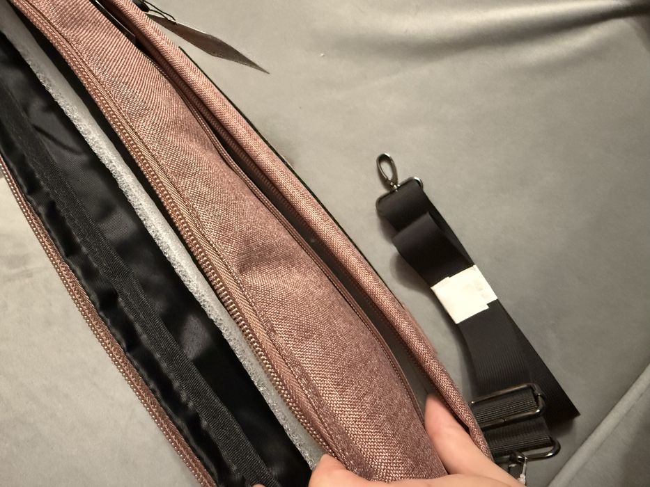 DOMISO Wodoszczelna torba na laptopa- różowa
