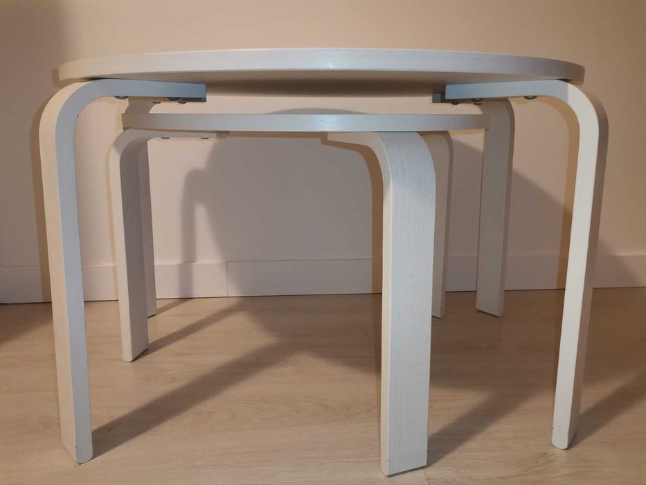 Conjunto Mesas Centro Brancas - Ikea Svalsta