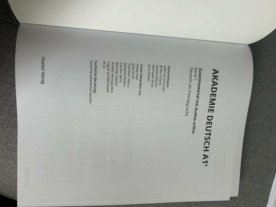 akademie deutsch hueber A1+ zusatzmaterial band 1