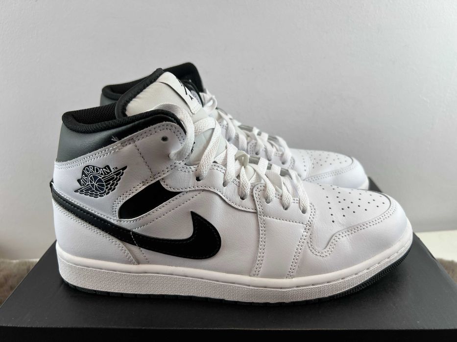 nike air jordan 1 mid buty męskie sneakersy skórzane 44