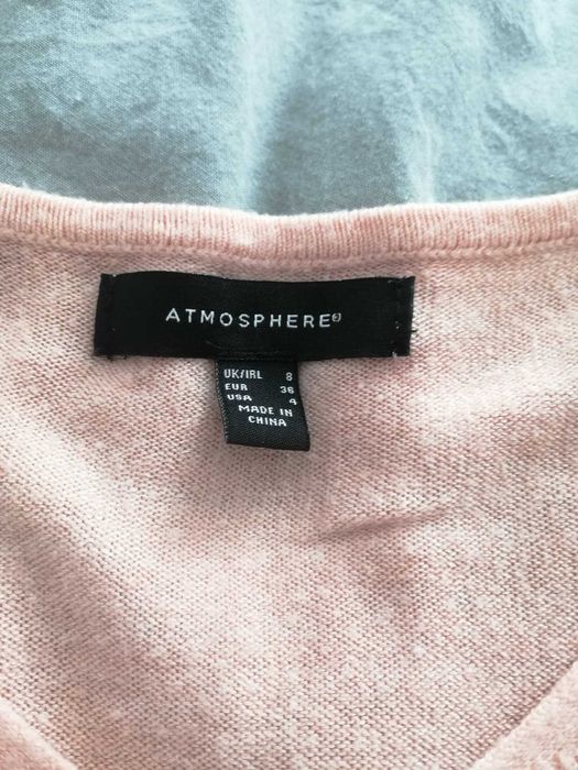 Sweter damski Atmosphere Jasny Pudrowy róż rozmiar 36 S