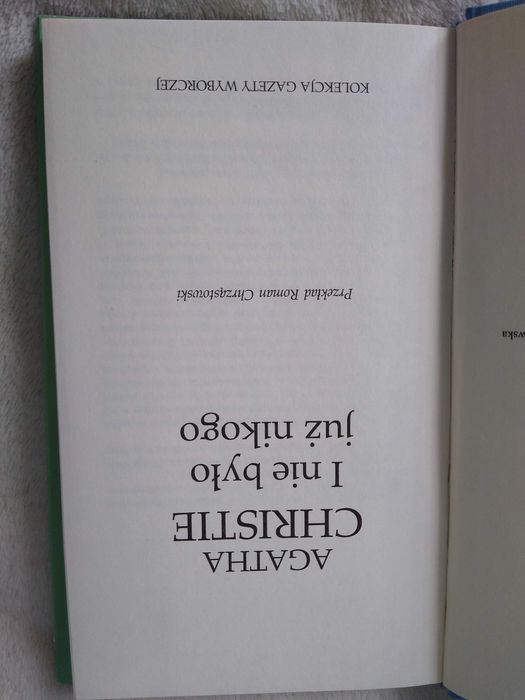 Książka. "I nie było już nikogo" Agatha Christie