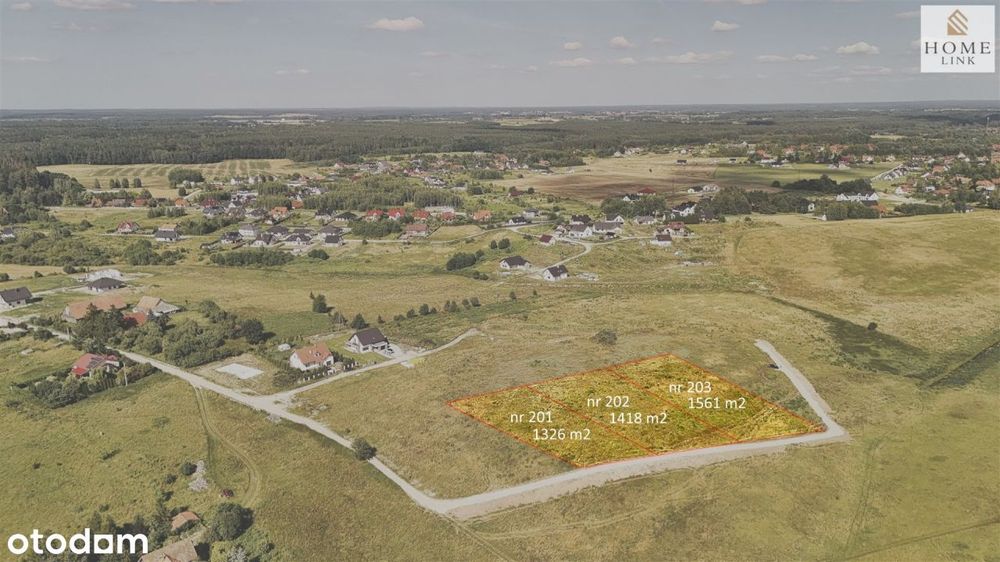 Działki w Nikielkowie na wzniesieniu - nowa droga