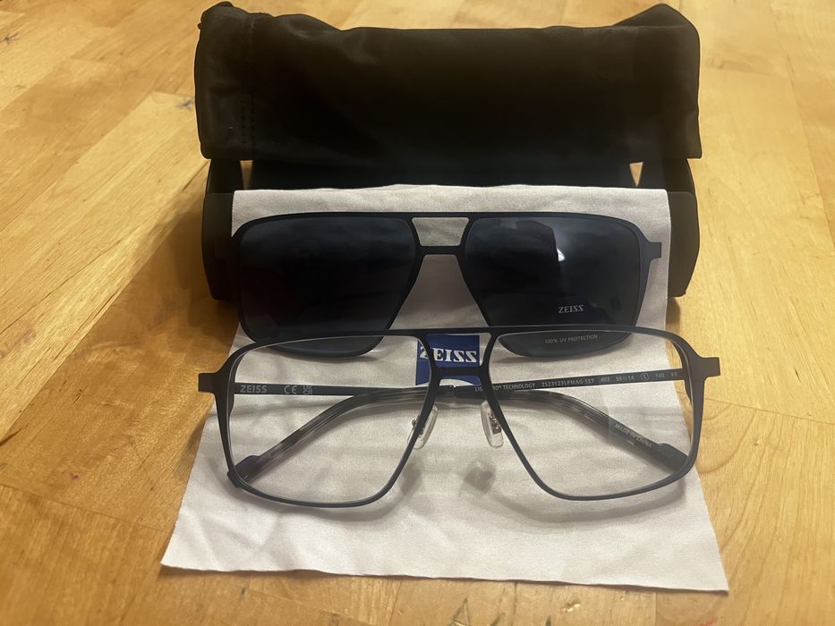 Okulary Zeiss  nowe z nakladkami