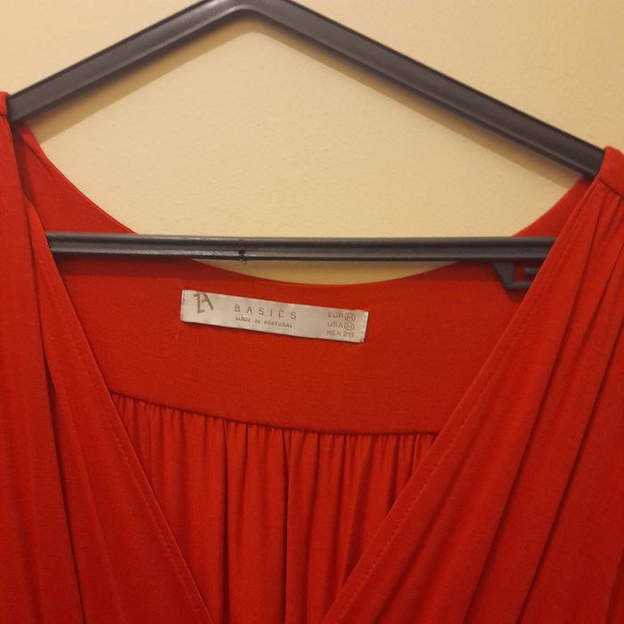 Vestido vermelho em malha jersey tananho M