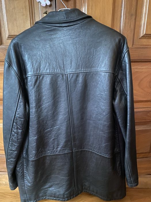 Casaco couro Massimo Dutti