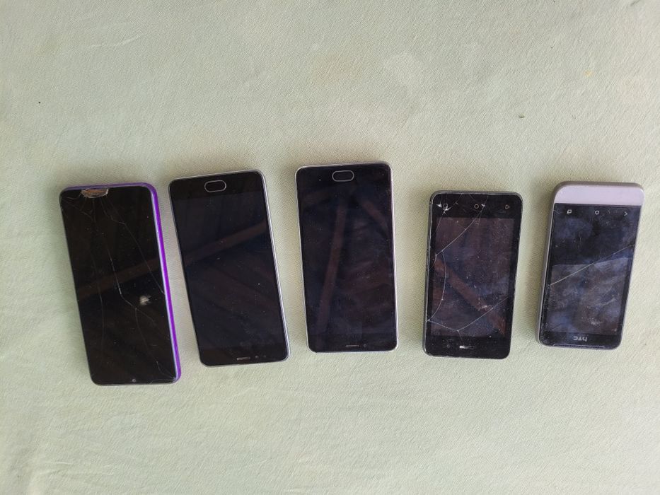 Телефони всі робочі, можна і на запчастини huawei Y6p, Fly, HTC, Meizu