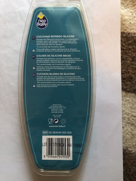 Colher de silicone macia