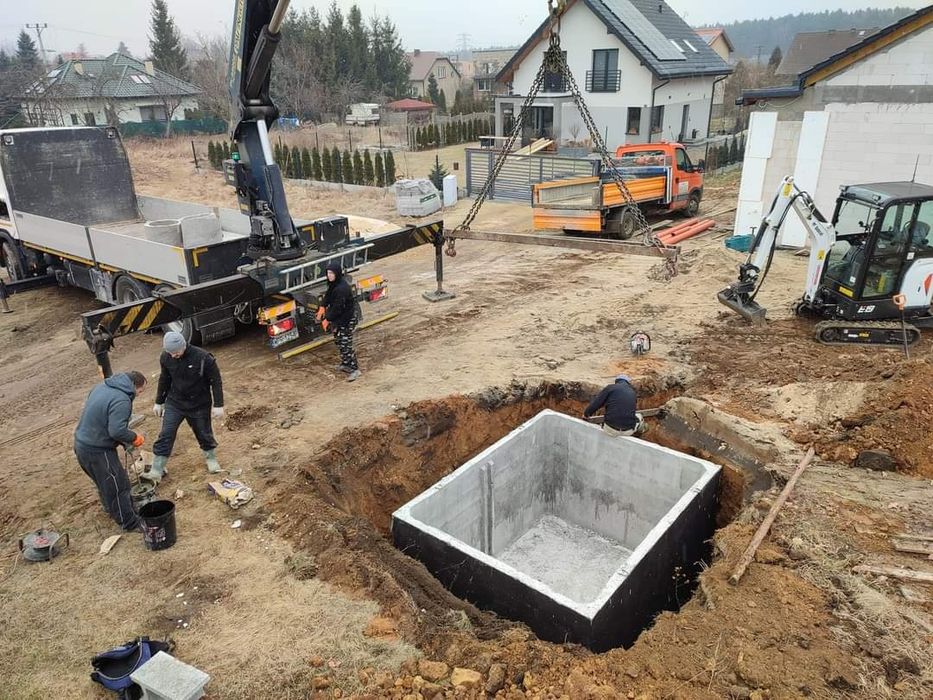 *szamba *zbiorniki *deszczówka*betonowe *odwodnienia * przyłącza * dre