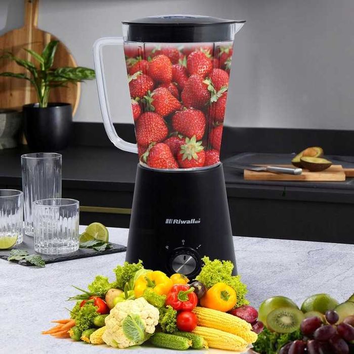 Blender Kielichowy + 2 Bidony + 2 Wkłady Chłodzące Smoothie 5w1 Mocy