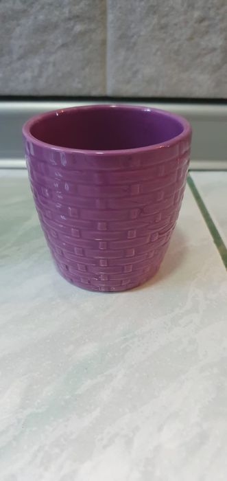 Doniczki ceramiczne kolorowe, pastelowe 5 sztuk