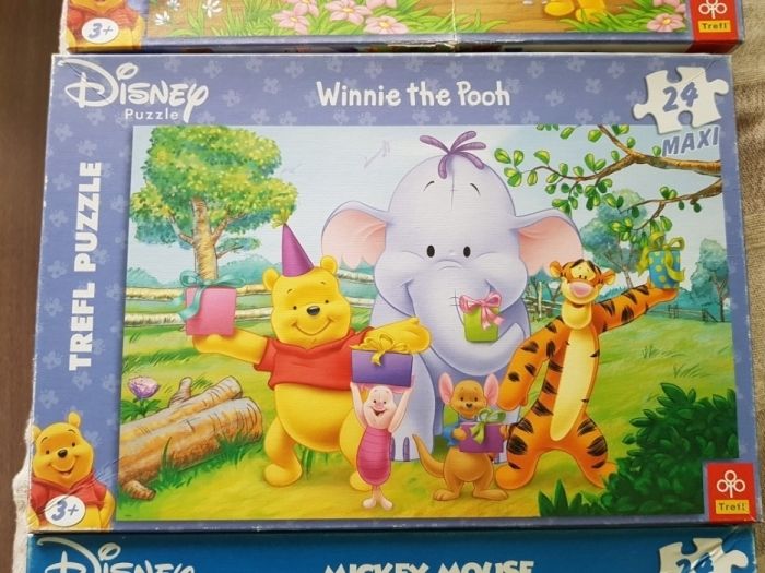Puzzle maxi 24 Kubuś Puchatek, Myszka Miki