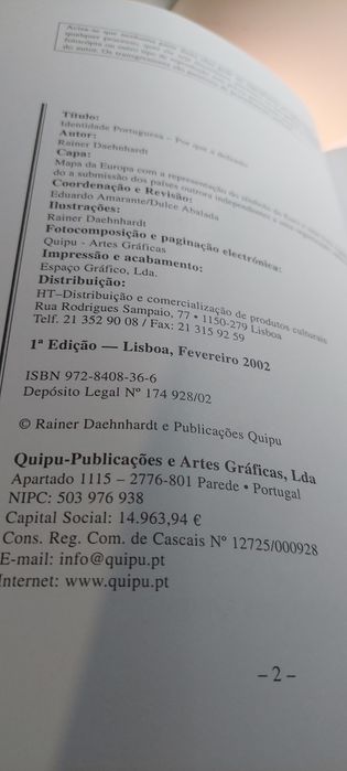 Identidade Portuguesa, Por que a Defendo - Rainer Daehnhardt