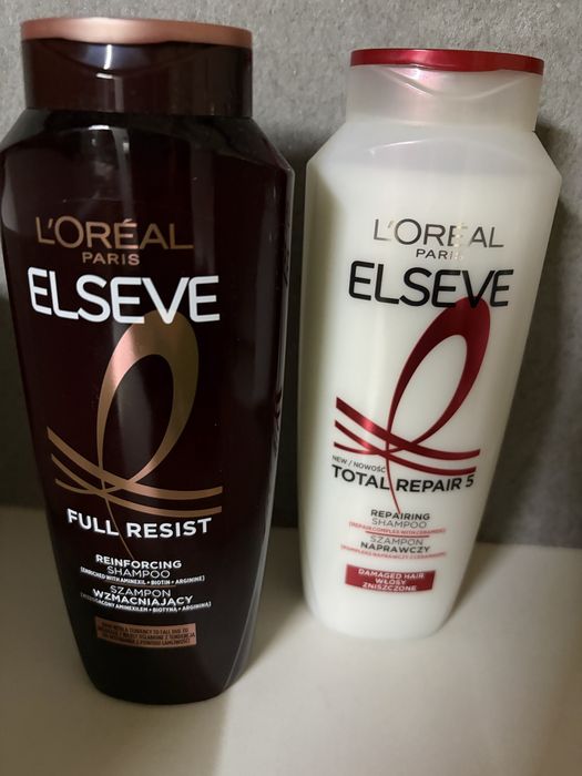 Zestaw 2 nowych szamponów do włosów L’Oreal Elseve