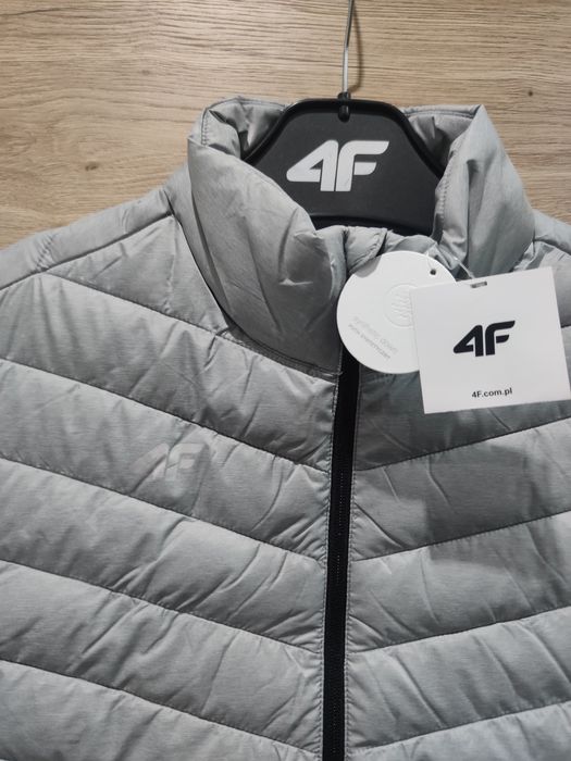 Kamizelka bezrękawnik puchowy męski 4F rozmiar M szary