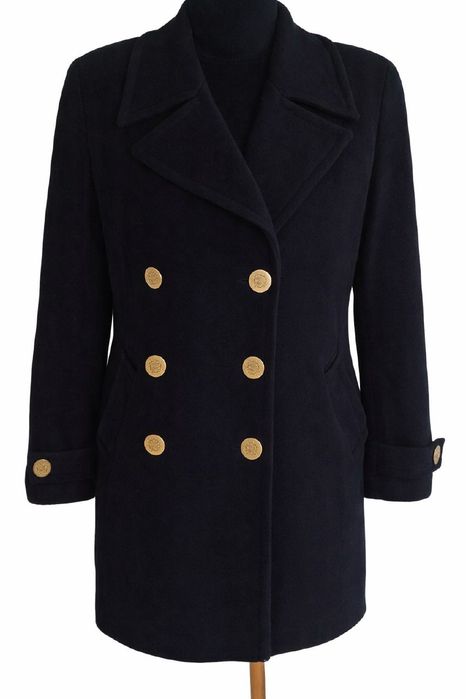PTA фінське вінтажне вовняне шерстяне пальто золоті гудзики