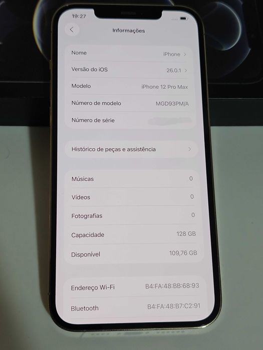 Iphone 12PRO MAX. Excelente. Tudo de origem.
